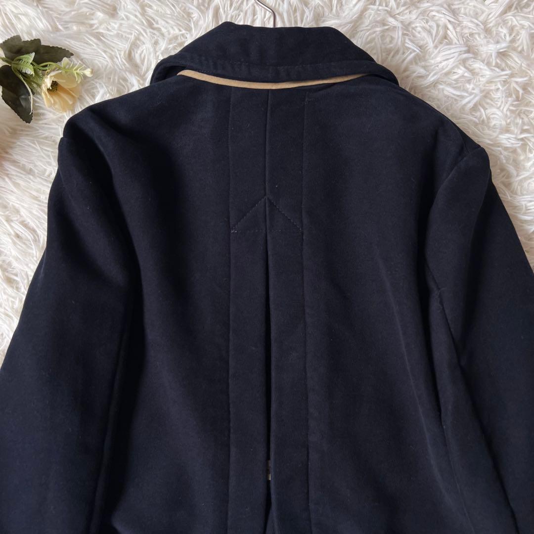 45R コットン フランネル の アニー フォーピー ジャケット ネイビー
