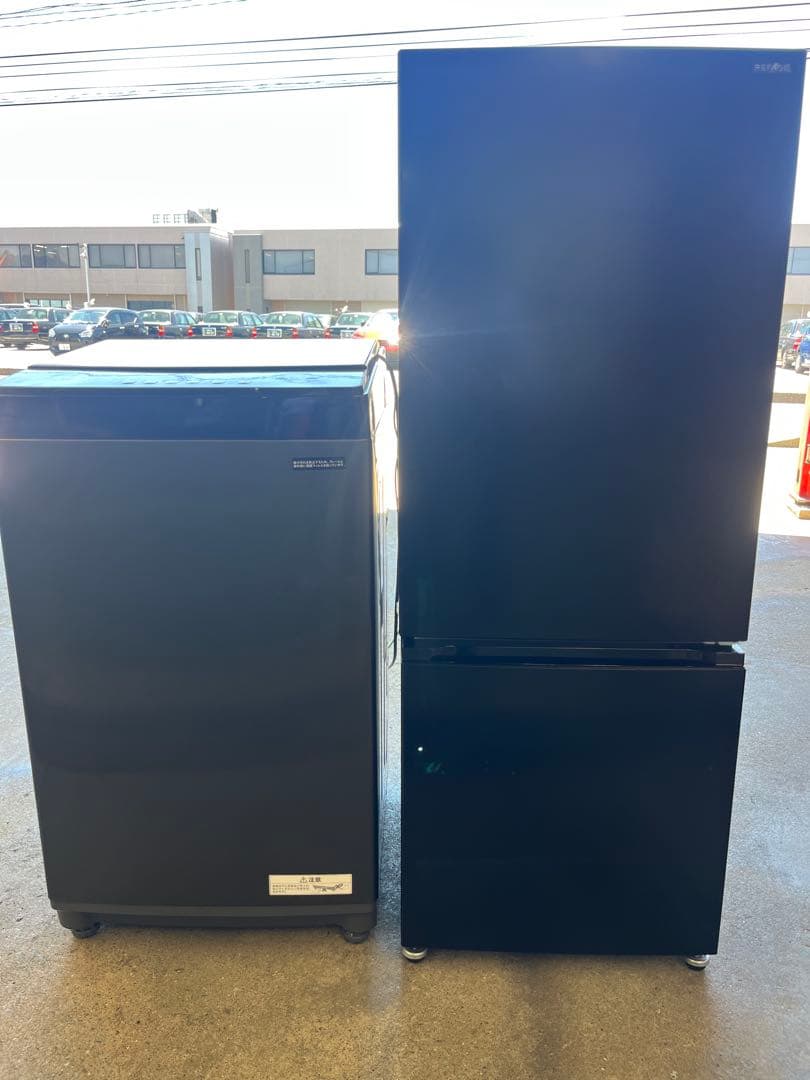 福岡市配送設置無料　24年製大きめ159Lの冷蔵庫、洗濯機セット