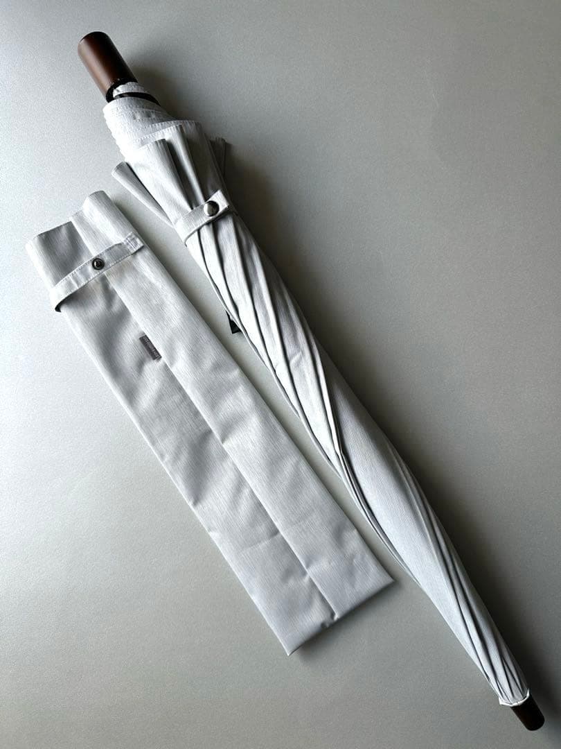 サンバリア100 2段折　moku 大判　グレー　完全遮光