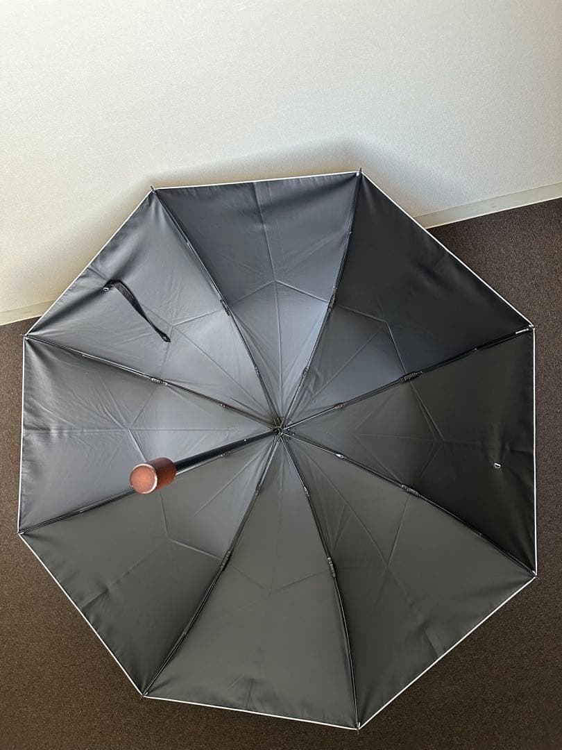 サンバリア100 2段折　moku 大判　グレー　完全遮光