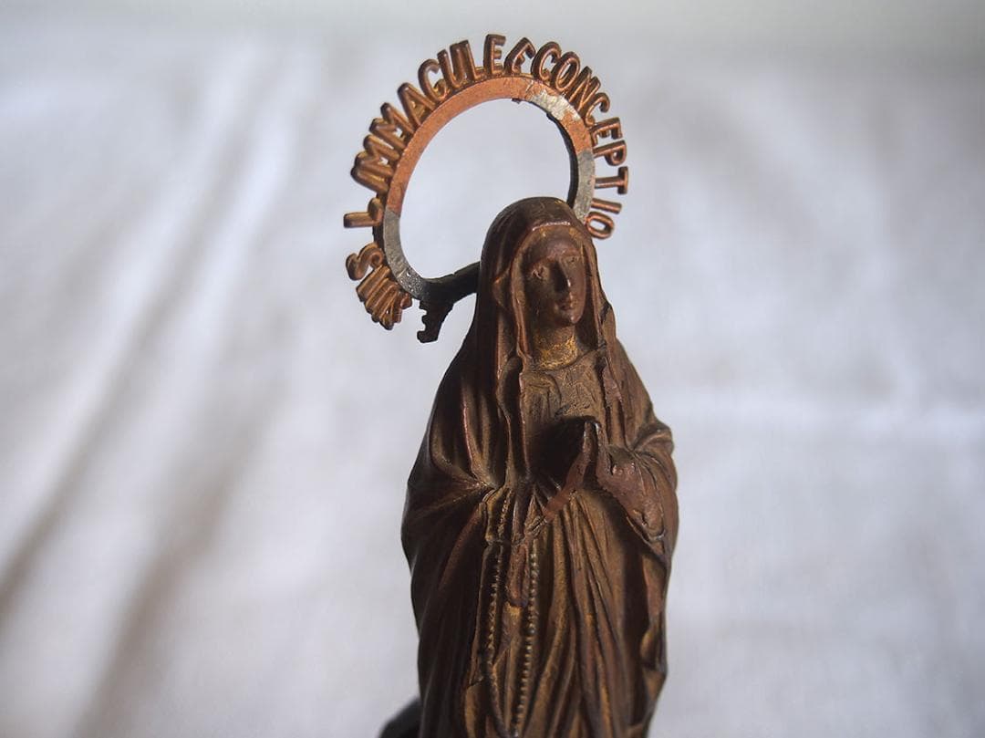 稼働します オルゴール ルルドの聖母 少女ベルナデッタ フランス /K218