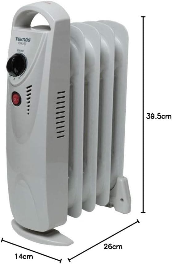 【新品・未開封】TEKNOS ミニオイルヒーターTOH-362(5枚フィン)