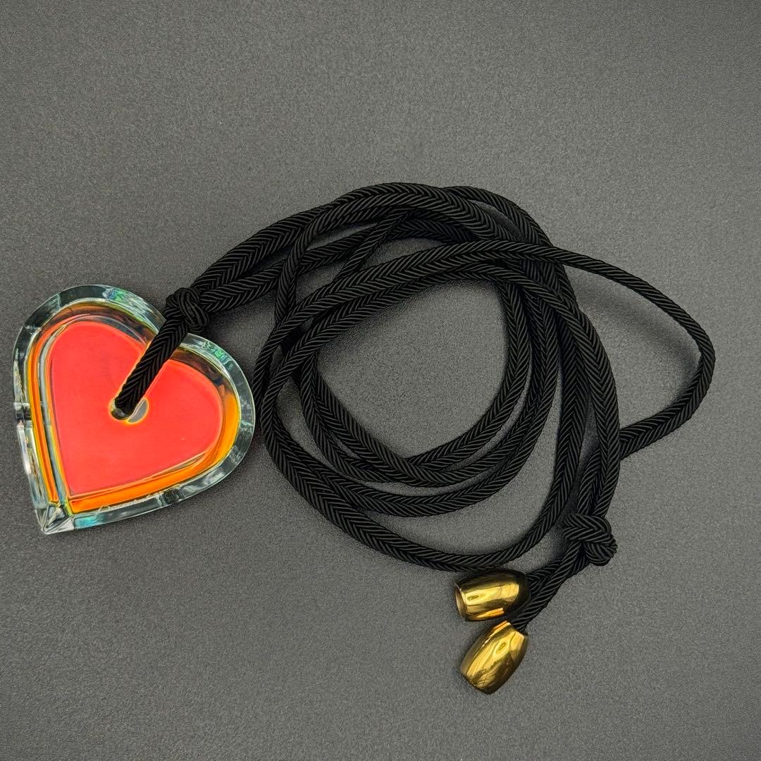 箱付き　Baccarat バカラ　イリゼ　ハート　ネックレス　美品　希少カラー