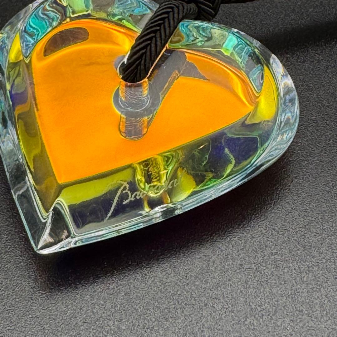 箱付き　Baccarat バカラ　イリゼ　ハート　ネックレス　美品　希少カラー