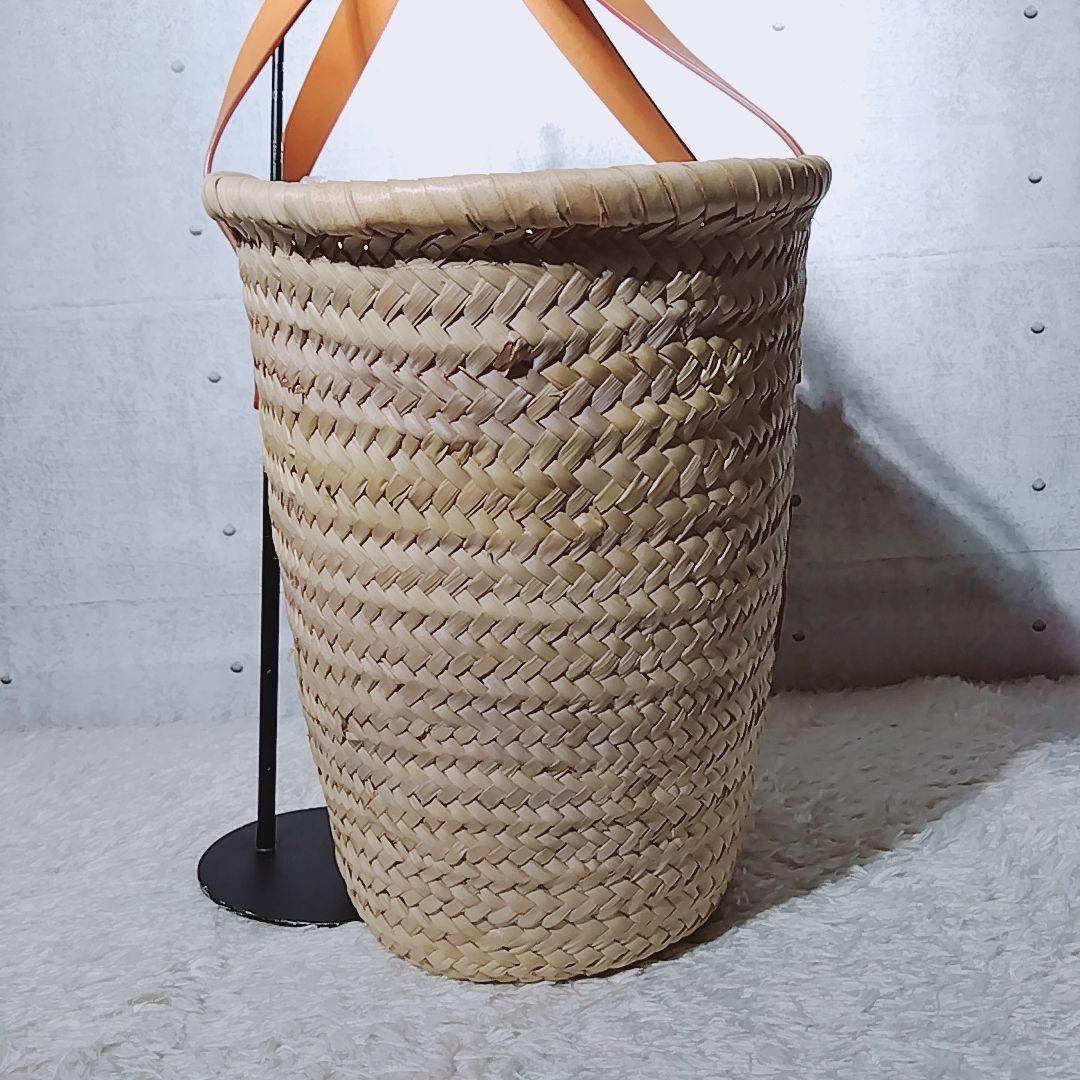 【美品 ビッグサイズ】エミリオプッチ　カゴバッグ　ラフィア　トートバッグ　夏鞄