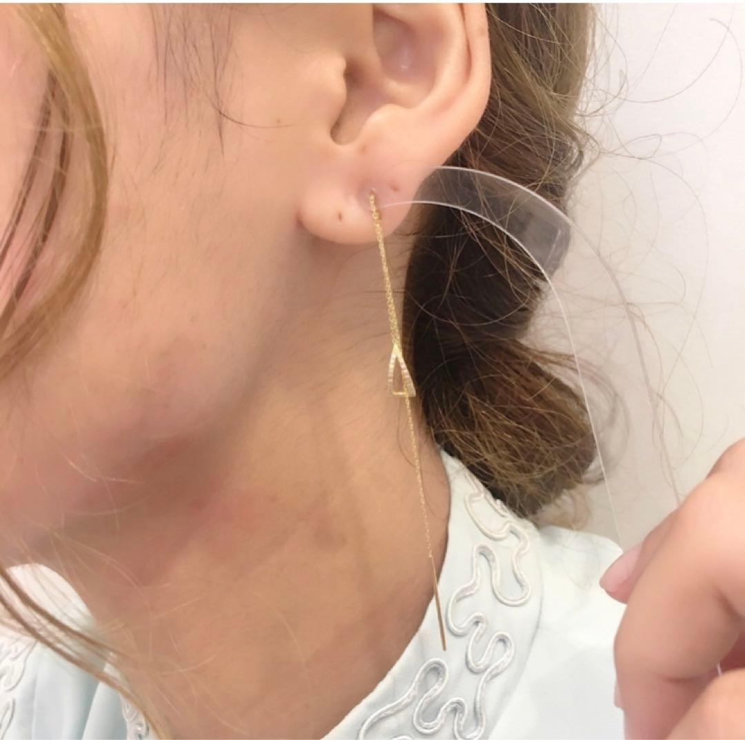 mocalittle emblem ダイヤトライアングルラリエットK18