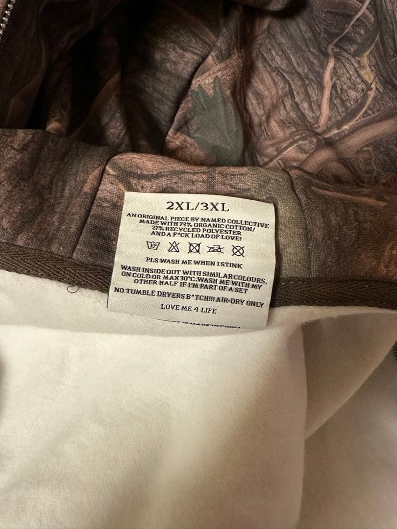 【NAMED COLLECTIVE】ZIP HOODIE TREE CAMO