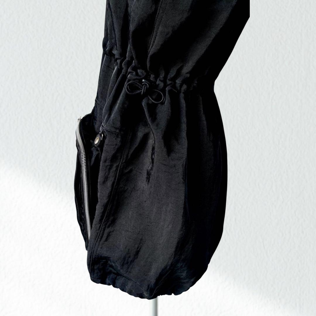 55000円 GVGV 黒 ジャンパースカート カーゴ ベスト ジャケット 36