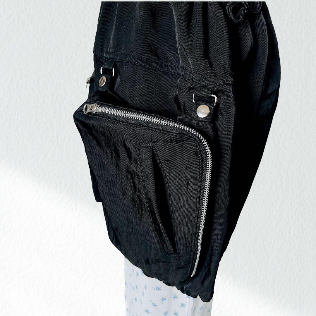 55000円 GVGV 黒 ジャンパースカート カーゴ ベスト ジャケット 36