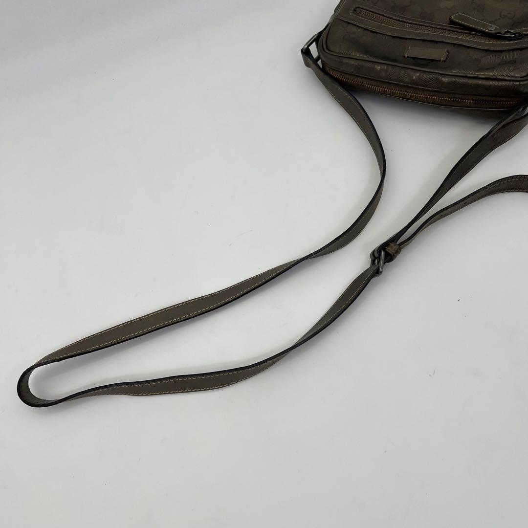 GUCCI ショルダーバッグ ポシェット 斜めがけ GGインプリメ ロゴ PVC