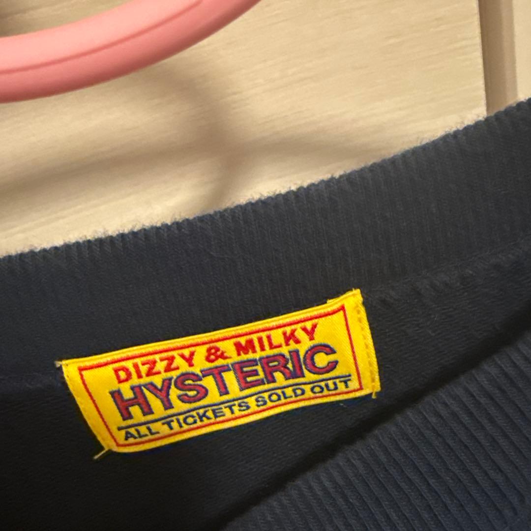 ヒステリックグラマー　HYS DEADアップリケ オーバーサイズスウェット