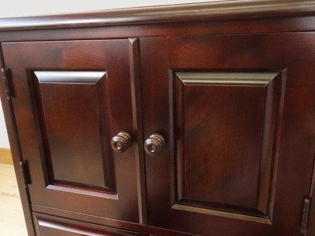 北海道民芸家具　ＴＶ台　テレビ台　サイドテーブル　再塗装済　ＵＳＥＤ