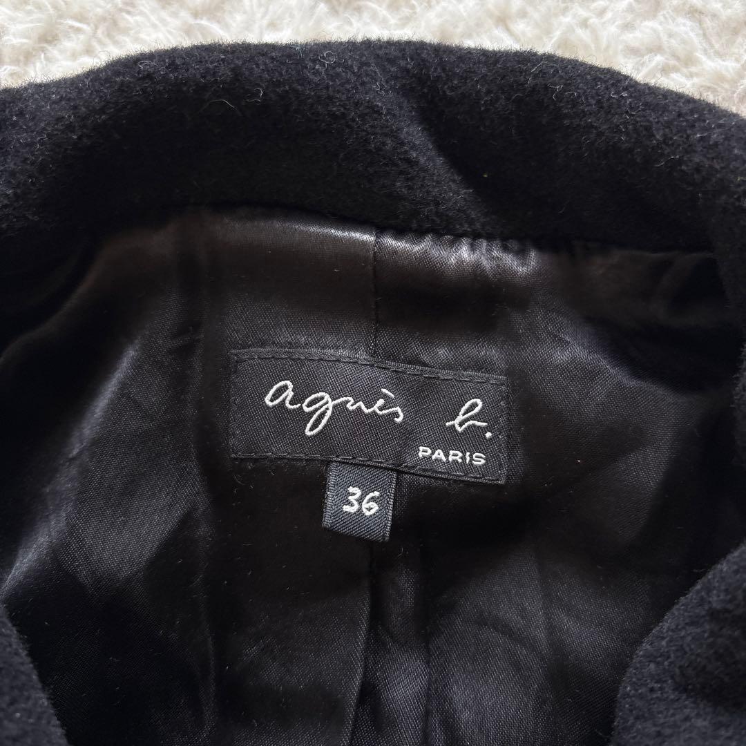 アニエスベー　カシミヤ混ナポレオンジャケット　2020AW コート　ブラック