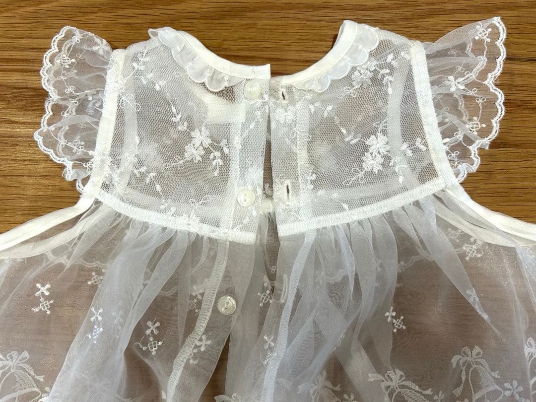 miniHOUSE ホワイトベビードレス セレモニー　4点セット