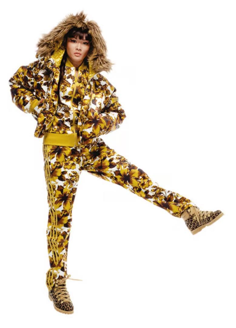 新品★タグ付き　ジェレミースコット アディダス　ハイビスカス柄　ショートブルゾン