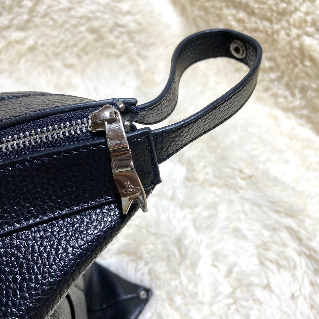 【希少】★ヴィヴィアンウエストウッド★レザーボストンバッグ★特大 黒 本革 変形