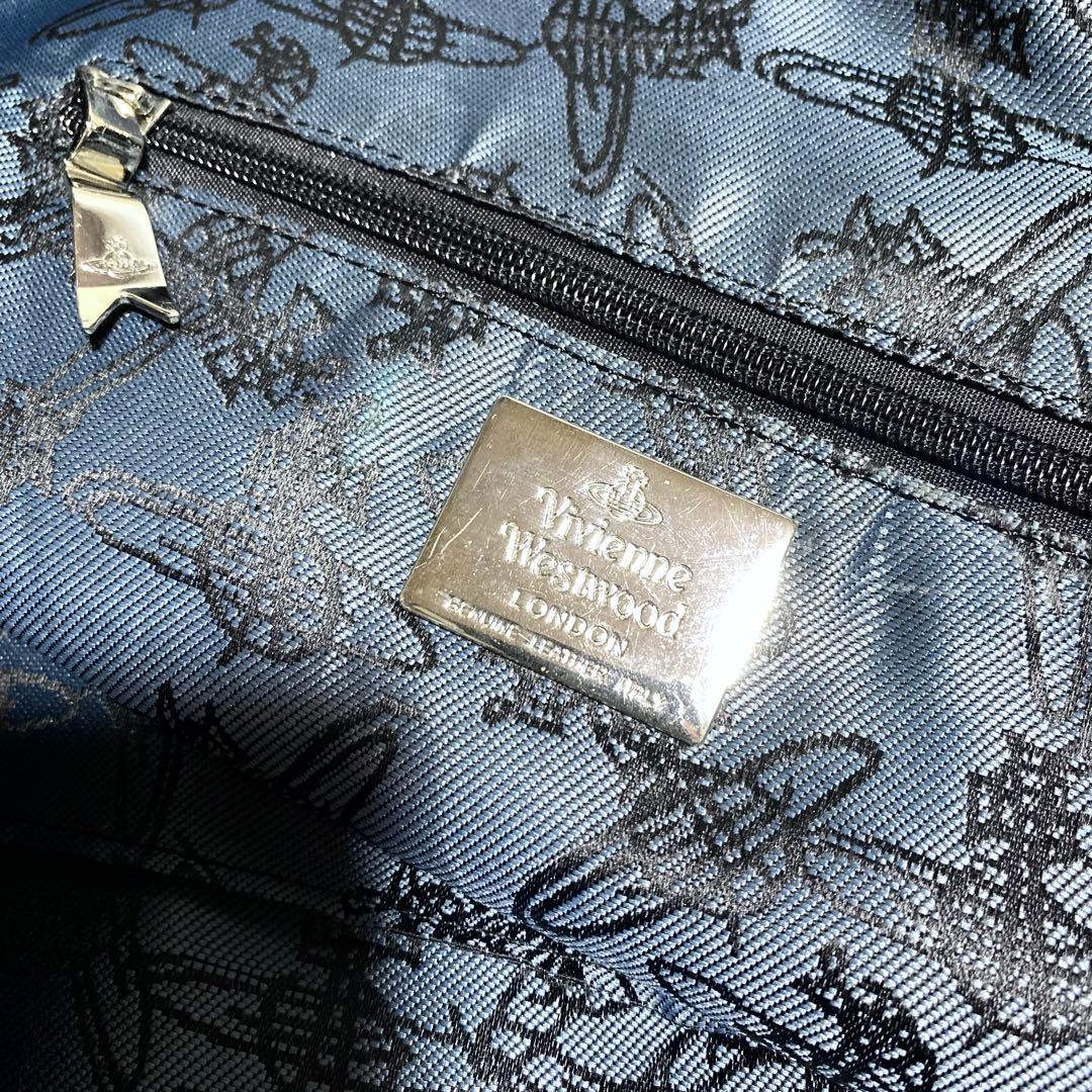 【希少】★ヴィヴィアンウエストウッド★レザーボストンバッグ★特大 黒 本革 変形