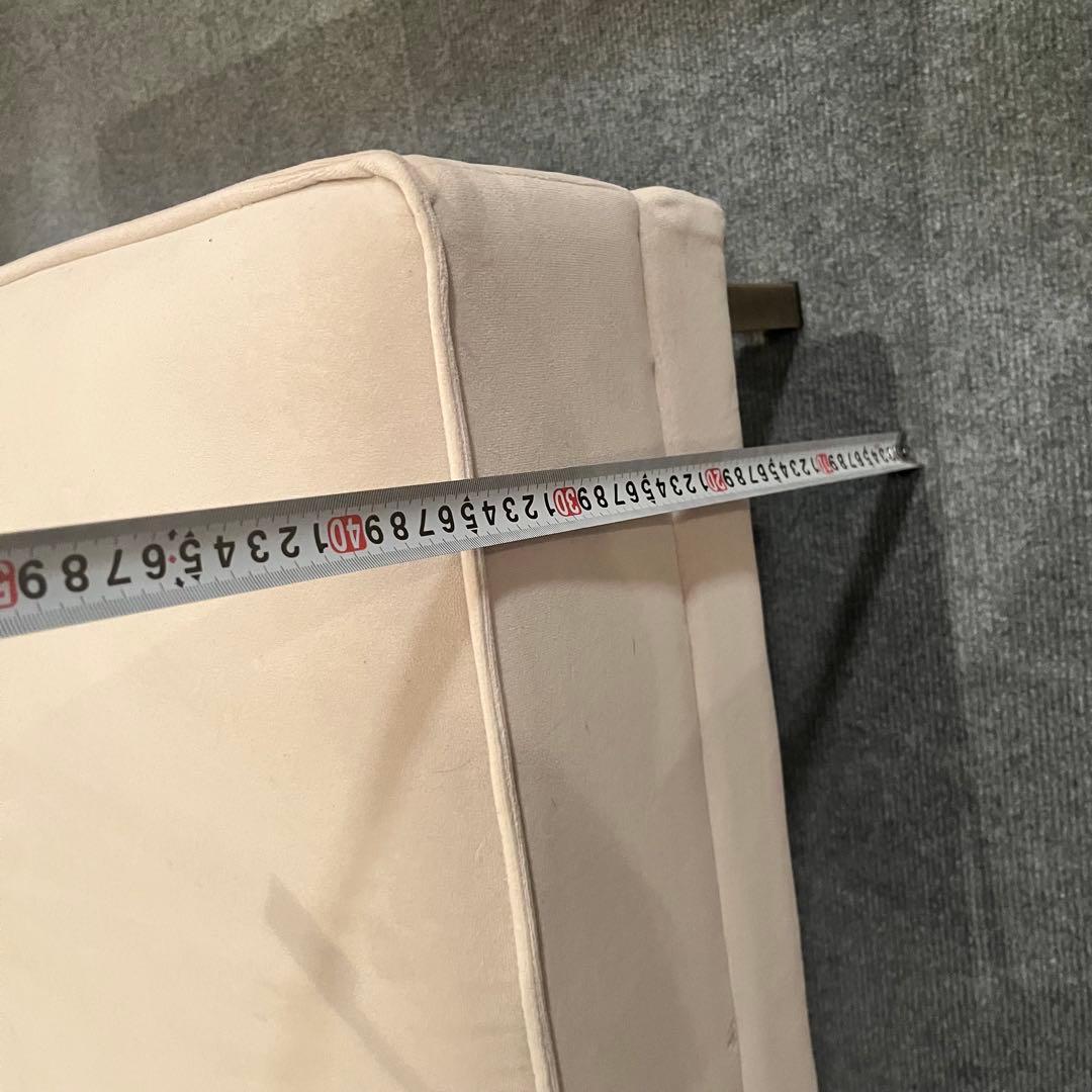 美品 ナチュラルベージュ オットマン スツール ロボット掃除機対応