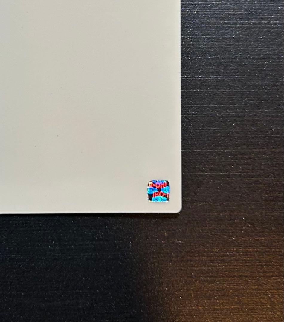 【希少】遊戯王　エラーカード プリントエラー（真っ白　白紙）銀シール付き