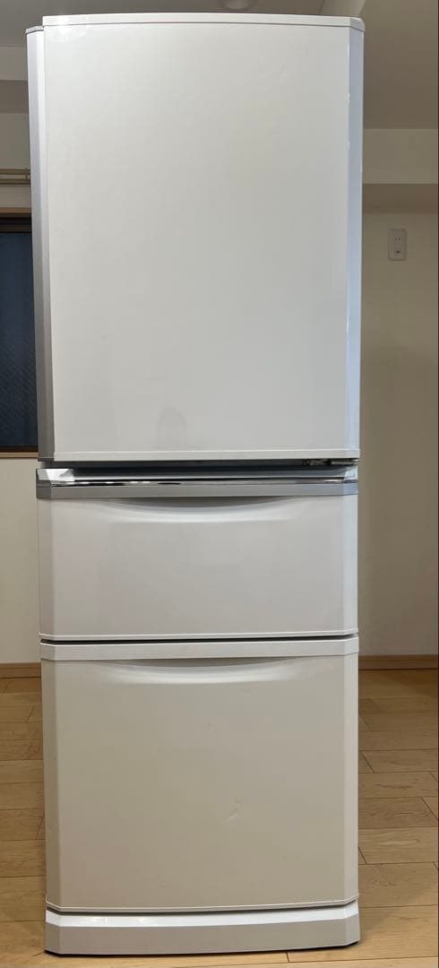 三菱 冷蔵庫 MR-C34C-W 2018年製 自動製氷 右開き