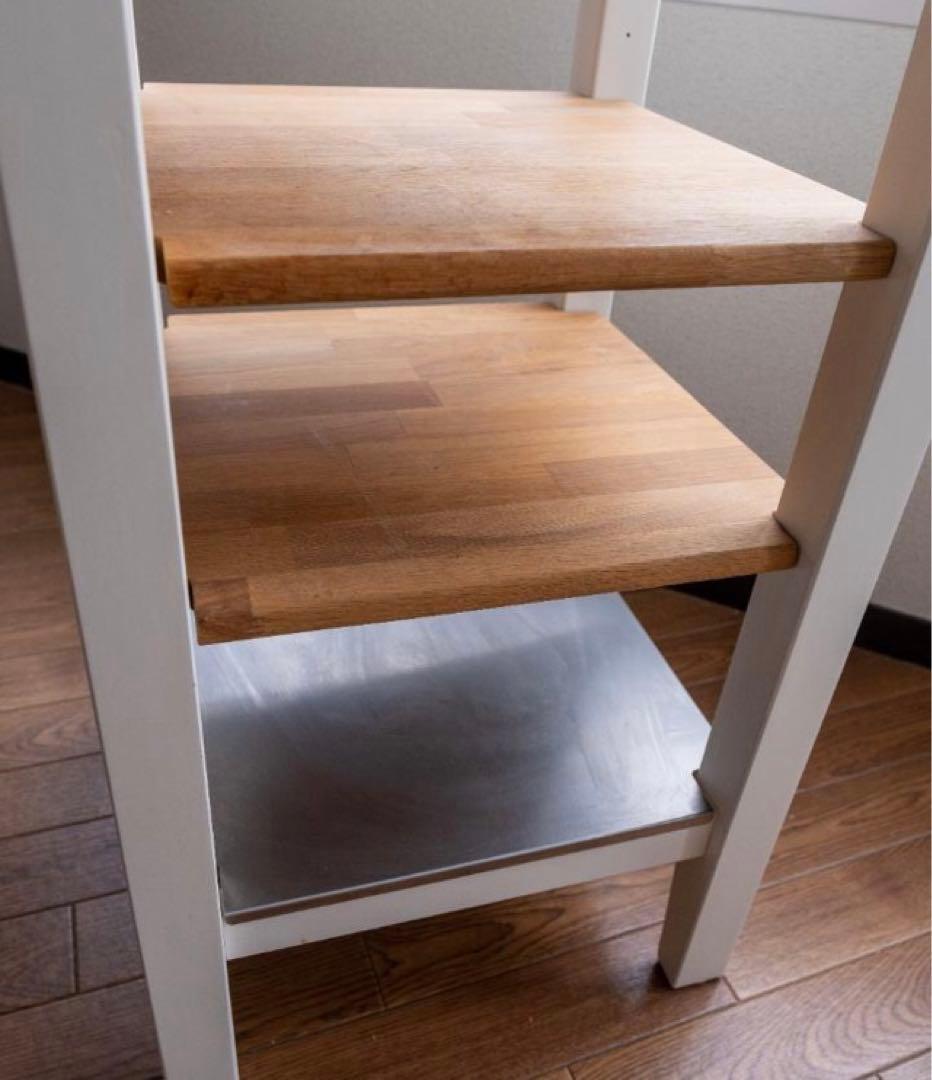 【廃番　たのメル便5,000円込】　IKEA Stenstorp キッチンワゴン