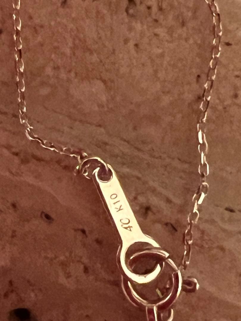 【美品】4°C 10kオパールゴールドネックレス　本日だけのバレンタイン価格