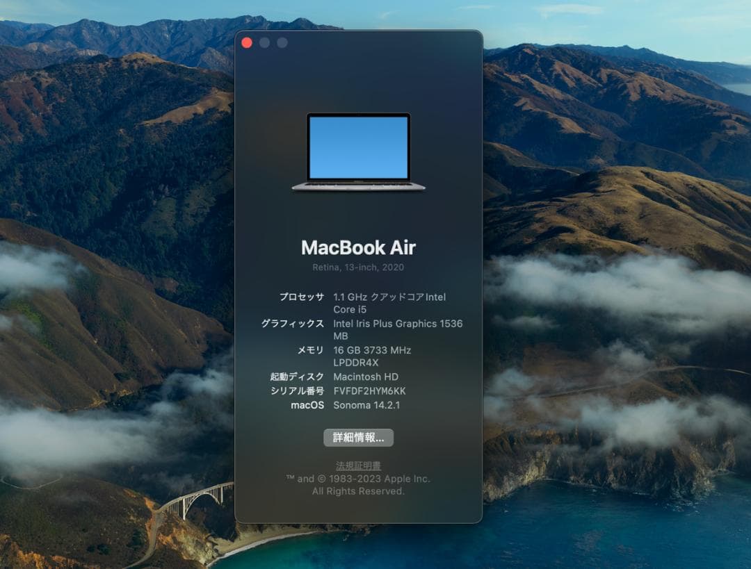 ボ*オ様 MacBook Air 2020 Core i5 16GB 512GB