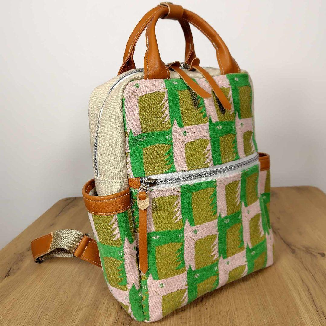 【専用】ミナペルホネン/サラブレッドマスタード/ボストン型トートリュック本革