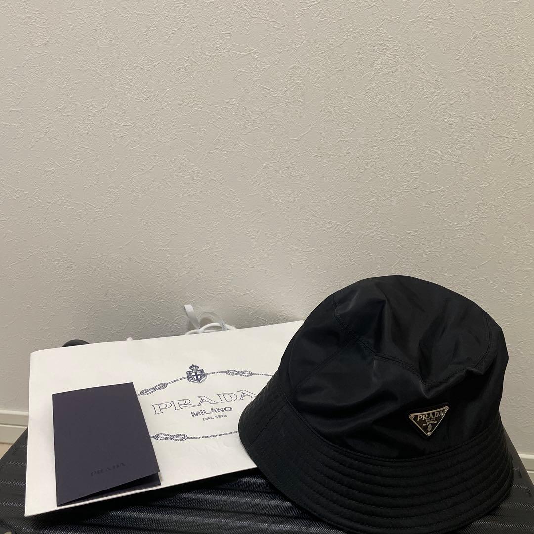 PRADA バケットハット Sサイズ PRE-NYLON