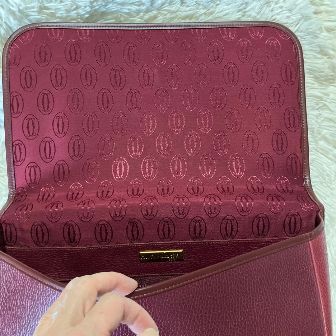 カルティエ　保証カード付き　書類バッグ　ビンテージ品