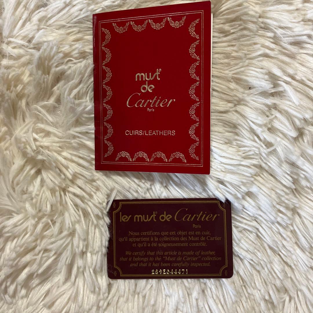 カルティエ　保証カード付き　書類バッグ　ビンテージ品