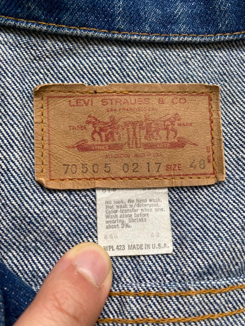 Cream　Levi’s 70505 サイズ48 USA製