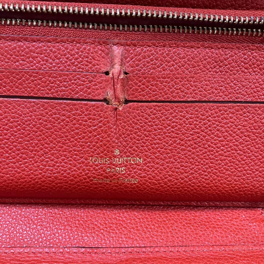 正規品 ルイヴィトン アンプラント 長財布 レッド