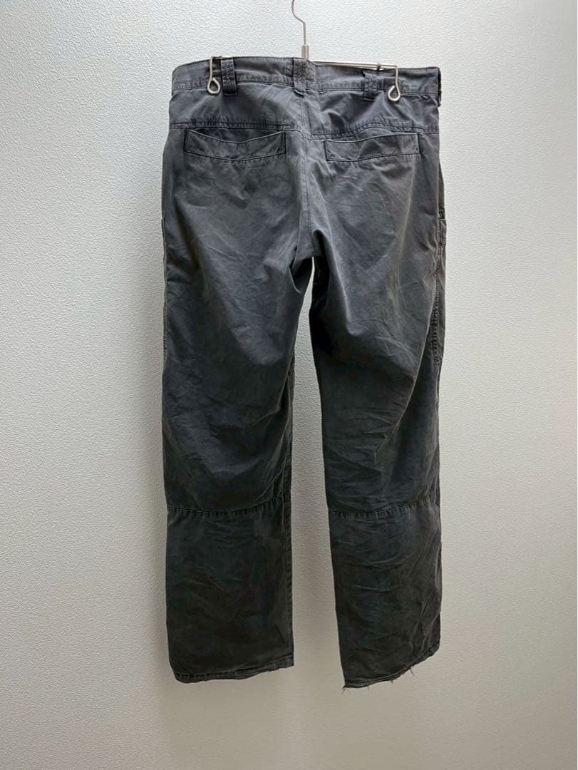 90s アルマーニジーンズ ポプリン パンツ ブラック　イタリア製
