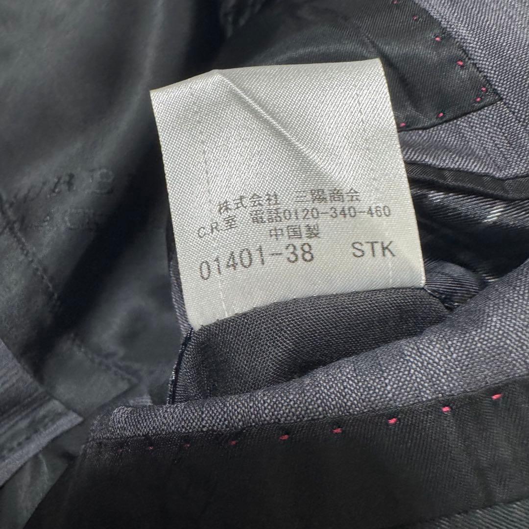 極美品！バーバリーブラックレーベル スーツ 3ピース 裏地総柄 ブラック XL