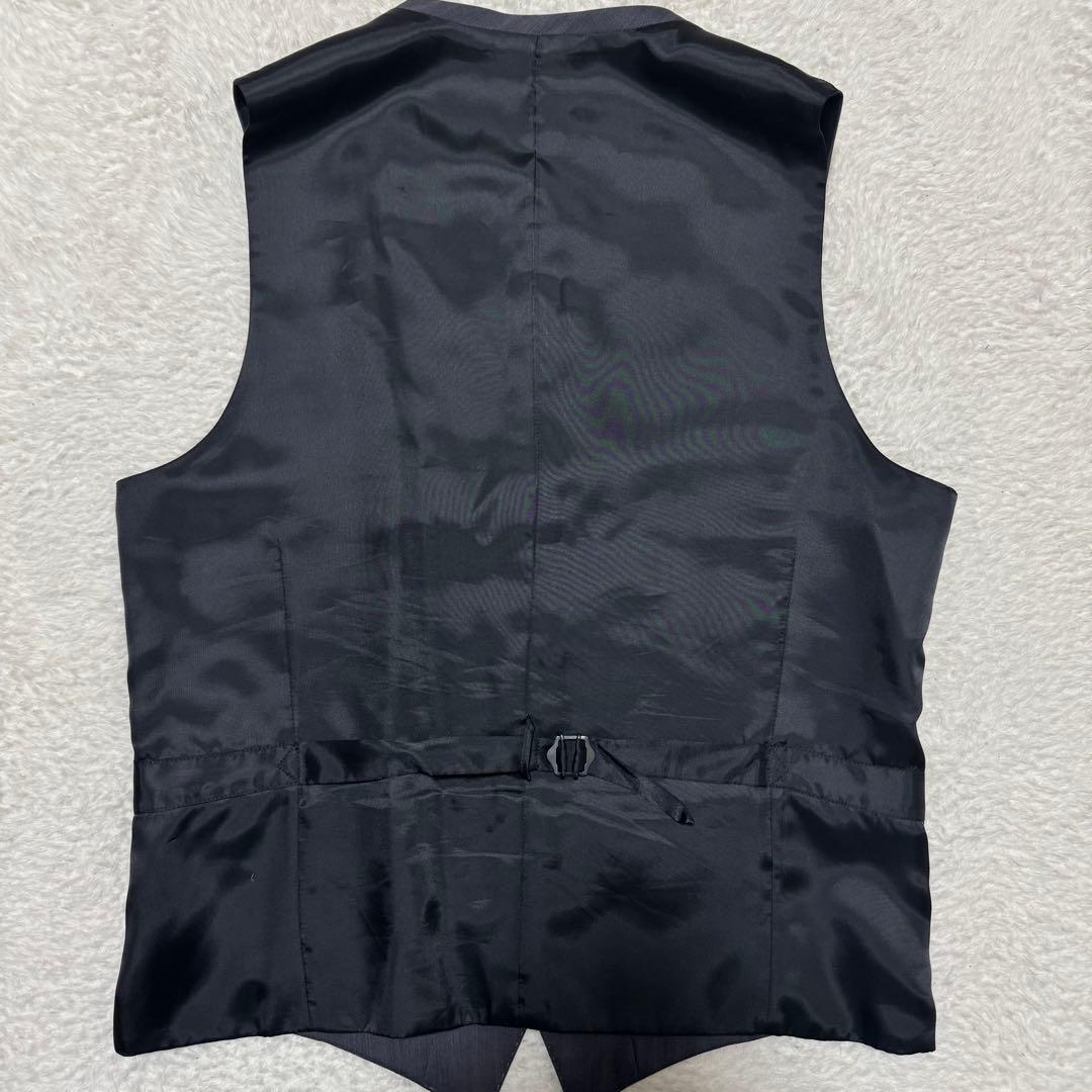 極美品！バーバリーブラックレーベル スーツ 3ピース 裏地総柄 ブラック XL