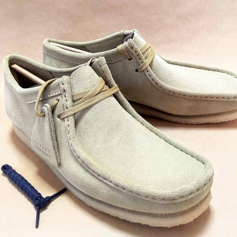 クラークスワラビーローCLARKS WALLABEE-LoメープルUK8.0正規