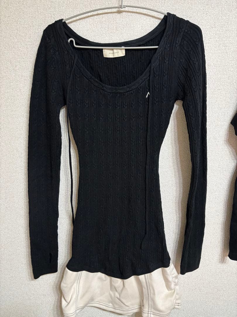 【最終値下げ】andmary Regina cable mini dress