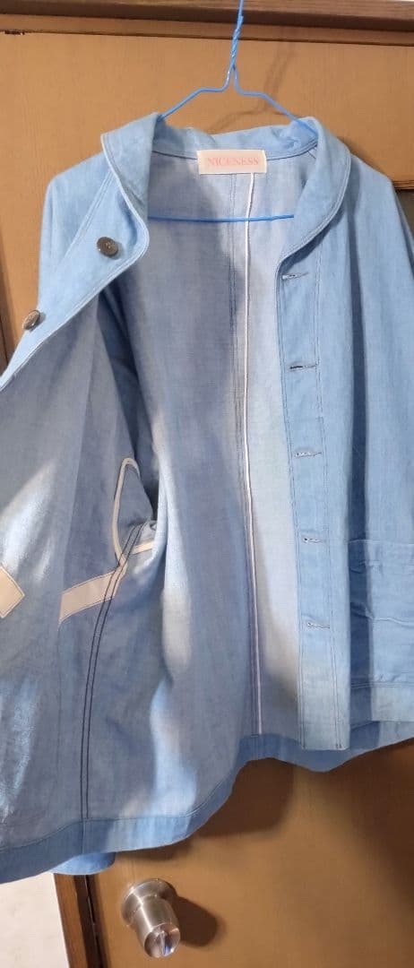 NICENESS WOODS 10.8ozデニムカバーオール ブルー M