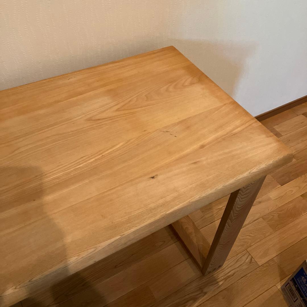 古彩 無垢天然木 デスク 幅130奥行60