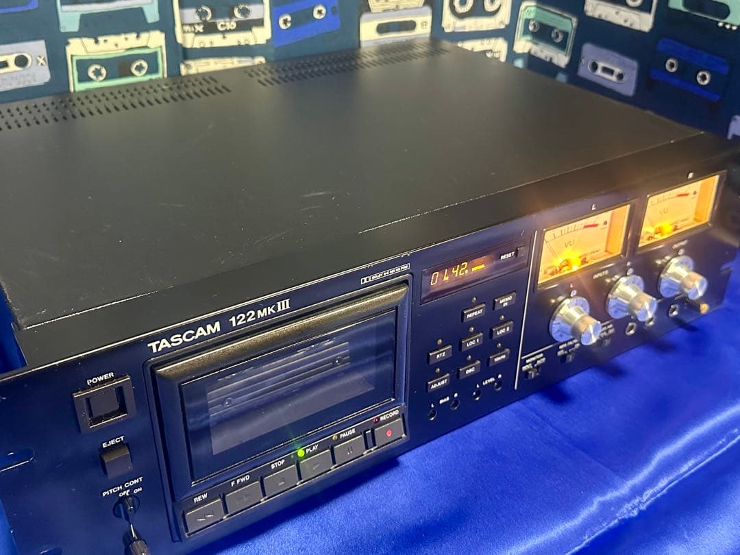 TASCAM プロ業務用高級3ヘッド3モータカセットデッキ 122MK3 動作品