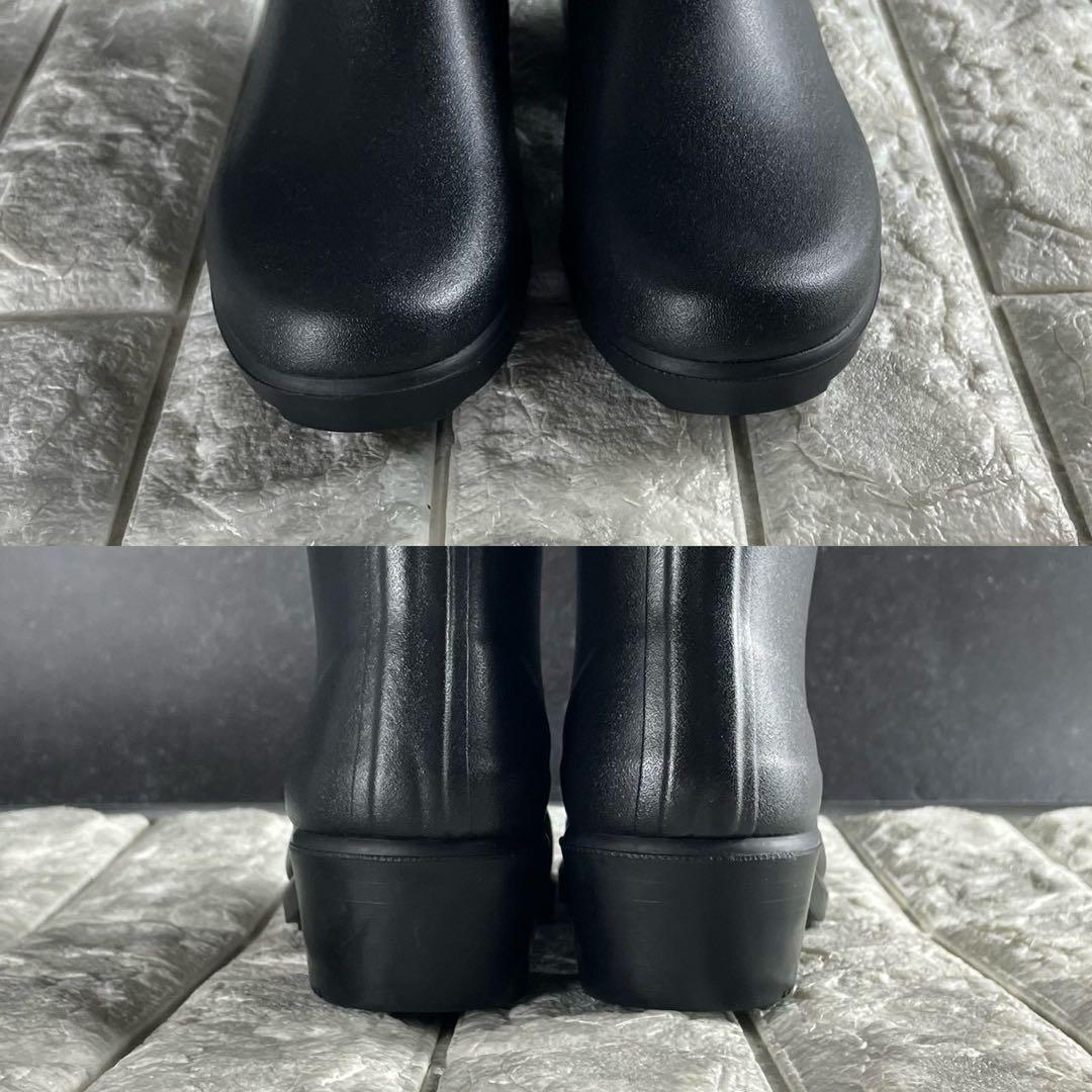 新品✨ 23.5 エーグル ミスジュリエットA ロングブーツ レインブーツ 黒