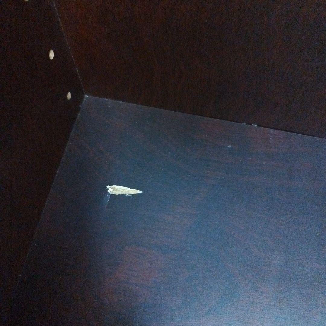 ダークブラウン本棚 ガラス扉付き 5段 書棚 飾棚