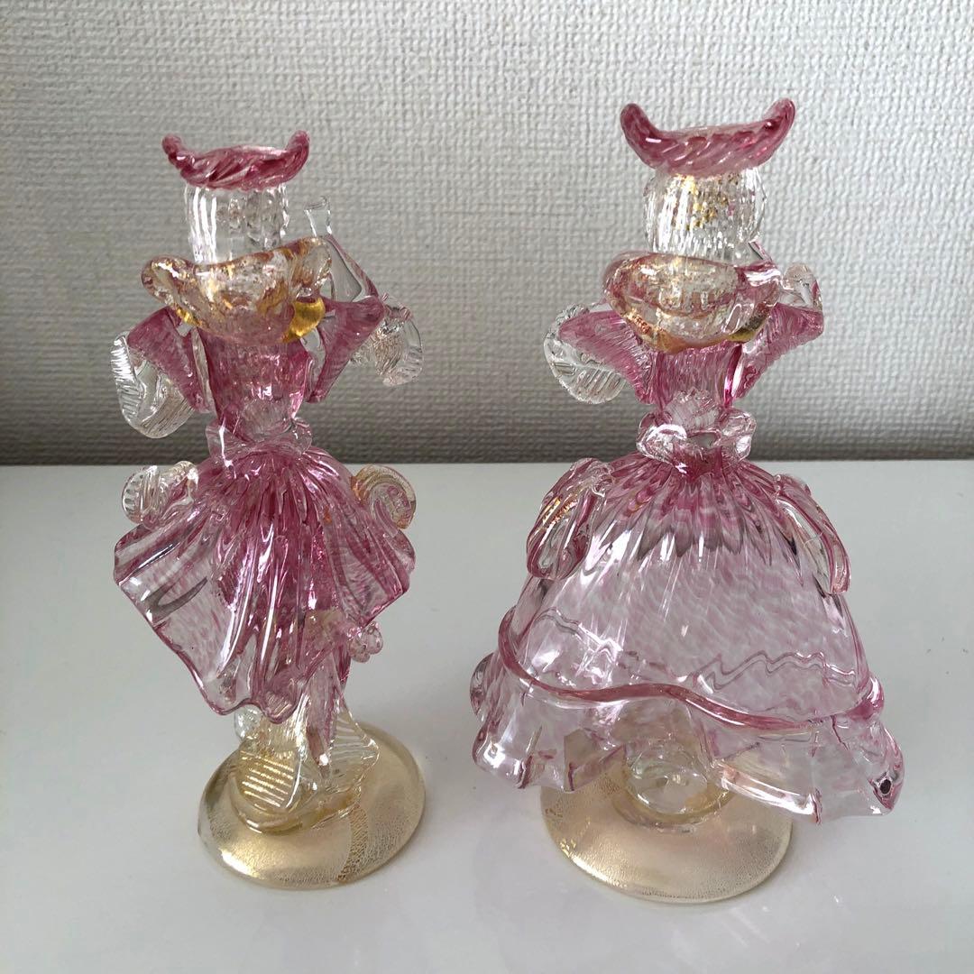 ベネチアンガラス人形　ペア