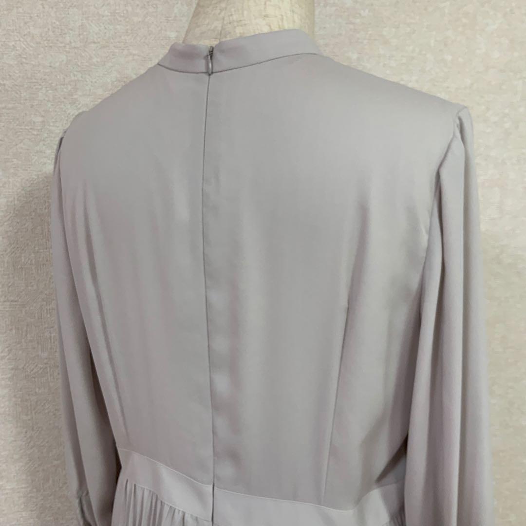 【新品】23区　大きいサイズ　クリスタルアムンゼン ウエスト切り替え ワンピース