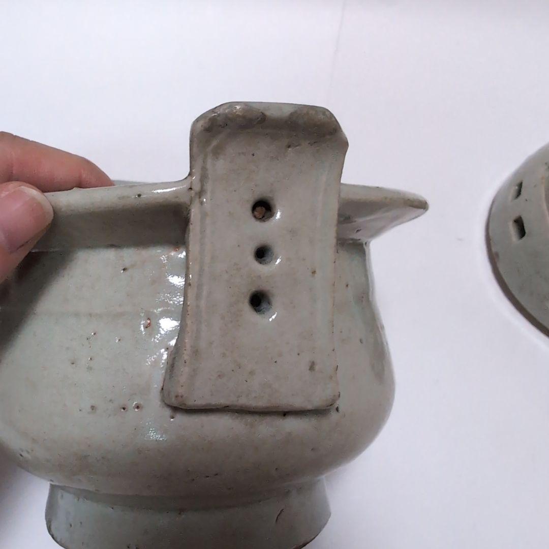 【骨董品】李朝？白磁香炉