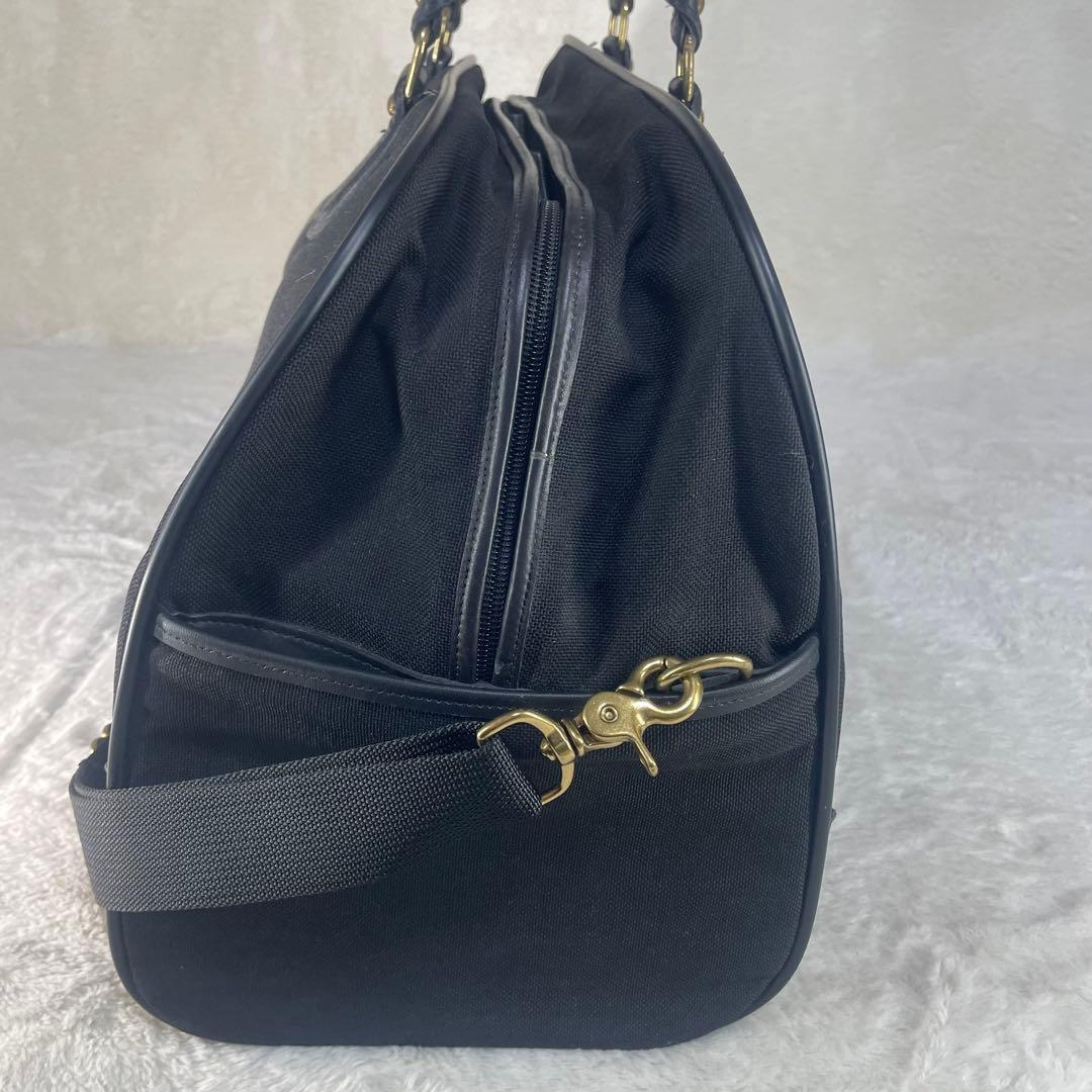 【美品】 COACH コーチ ボストンバッグ 2WAY 大容量 ブラック 南京錠