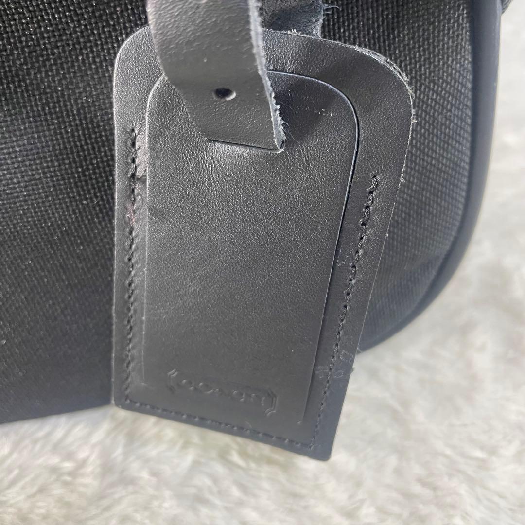 【美品】 COACH コーチ ボストンバッグ 2WAY 大容量 ブラック 南京錠