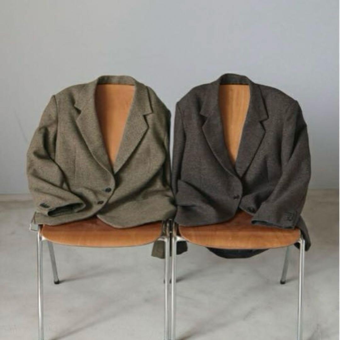 新品タグ付き アンヌーク ウールジャケット テーラード ブラウン 36