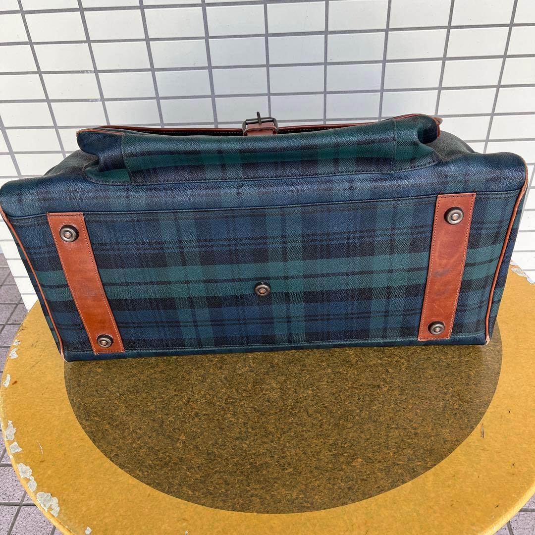 ラルフローレンの渋いチェック柄のボストンバッグ